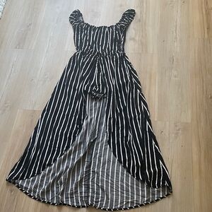High low stripe dress